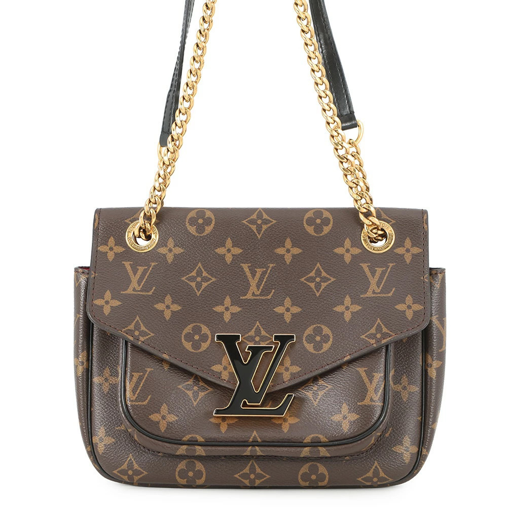 Louis Vuitton Chain Shoulder Bag Monogram Passy